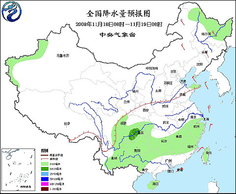 未來三天中國中東部地區(qū)降溫趨緩 大部氣溫將回升