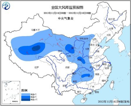 中西部未來(lái)三天降溫最多達(dá)10℃ 南方迎明顯降水