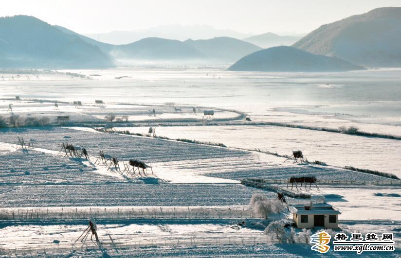 雪中的納帕海如詩如畫