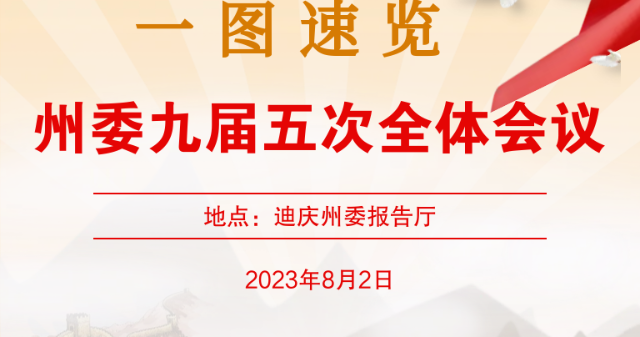 一圖速覽！中共迪慶州委九屆五次全會(huì)工作報(bào)告